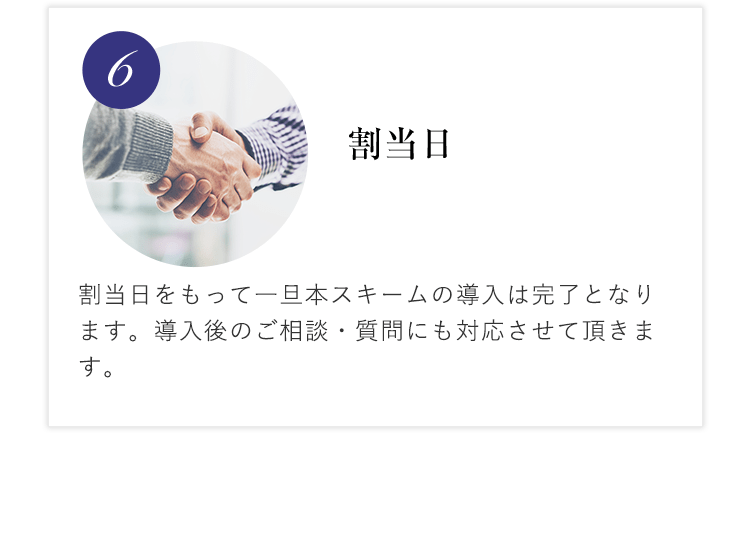6. 割当日